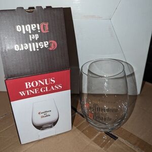 Casillero Del Diablo Bonus Wine Glass, Brand New!